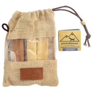 peaksNpaws, полностью натуральные жевательные таблетки с сыром як премиального качества, большие, 3 жевательные таблетки 10,5 унции