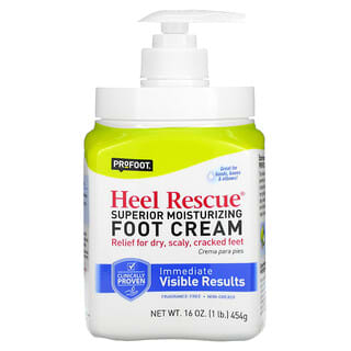 Profoot, Heel Rescue, Crema humectante superior para pies, Sin fragancia, 454 g (16 oz)