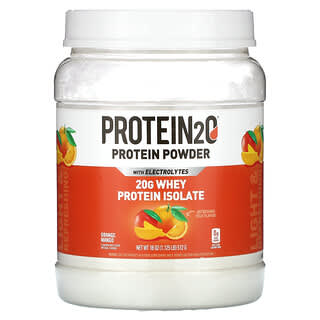 Protein2O, Протеиновый порошок с электролитами, апельсин и манго, 512 г (1,125 фунта)