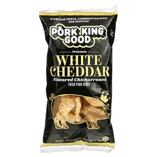 Pork King Good, 调味炸五花肉，白切达奶酪味，1.75 盎司（49.5 克）