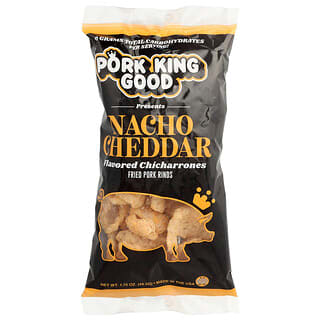 Pork King Good, Flavored Chicharrones, Nacho Cheddar, 1.75 oz (49.5 g)