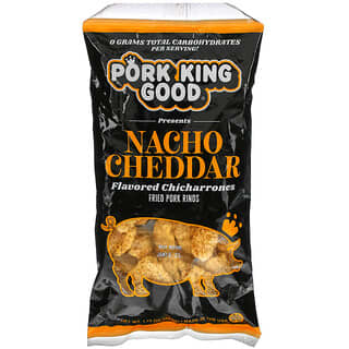 Pork King Good, نكهة شيشارونز ، ناتشو بجبنة الشيدر ، 1.75 أونصة (49.5 جم)
