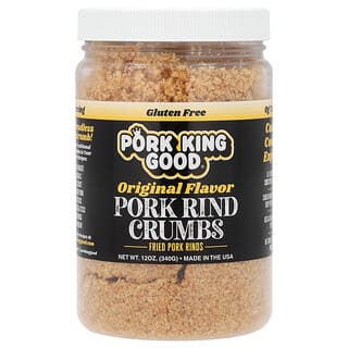 Pork King Good, Крошки из свиной шкурки, оригинальные, 340 г (12 унций)
