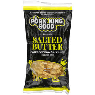 Pork King Good, Chicharrones com Sabor, Manteiga Salgada, 49,5 g (1,75 oz)