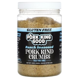 Pork King Good, Migajas de corteza de cerdo, sazonadas en rancho`` 340 g (12 oz)
