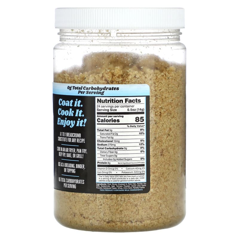 Pork King Good Pork Rind Crumbs Ranch Seasoned - 12 oz (340 g), 12 oz -  Kroger