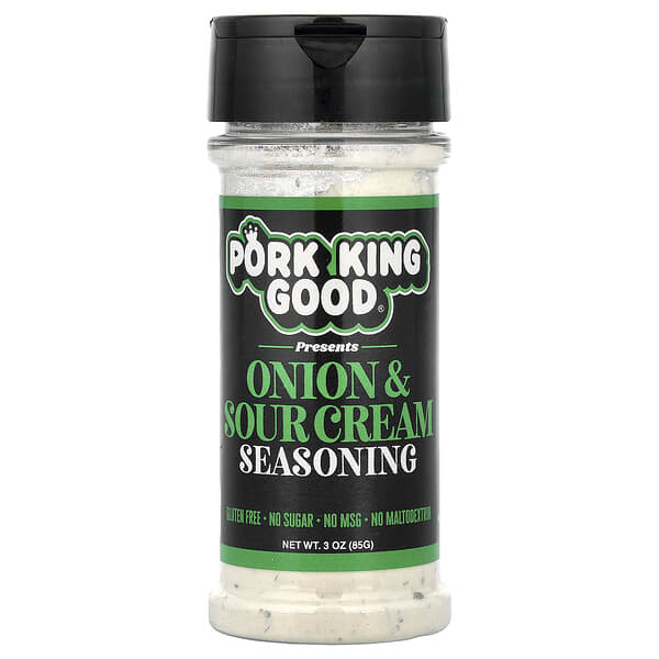 Pork King Good, Onion & Sour Cream Seasoning, 3 oz (85 g)