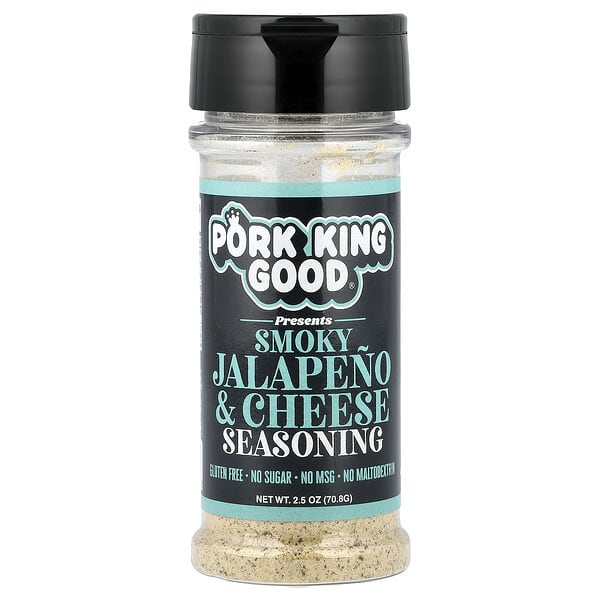 Pork King Good, 스모키 할라피뇨 & 치즈 시즈닝, 70.8g(2.5oz)