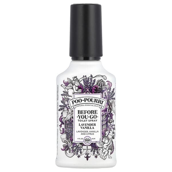 Poo-Pourri, Before-You-Go® 토일렛 스프레이, 라벤더 바닐라, 118ml