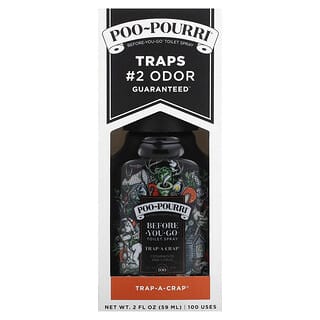 Poo-Pourri, Before-You-Go Toilet Spray, Trap-A-Crap, Cedarwood and Citrus, 2 fl oz (59 ml)
