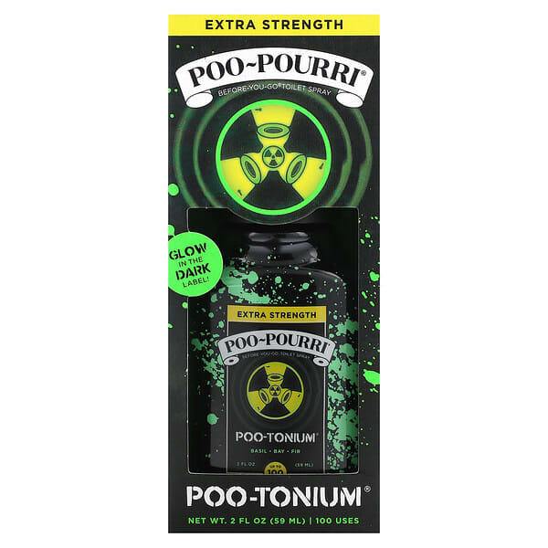 Poo-Pourri, สเปรย์ฉีดห้องน้ำกลิ่นปู-โทเนียม สูตรเข้มข้นพิเศษ ก่อนใช้งานจริง ขนาด 2 ออนซ์ (59 มล.)