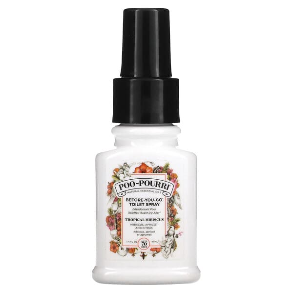 Poo-Pourri, Before-You-Go（行く前に）トイレスプレー、トロピカルハイビスカス、41ml（1.4液量オンス）