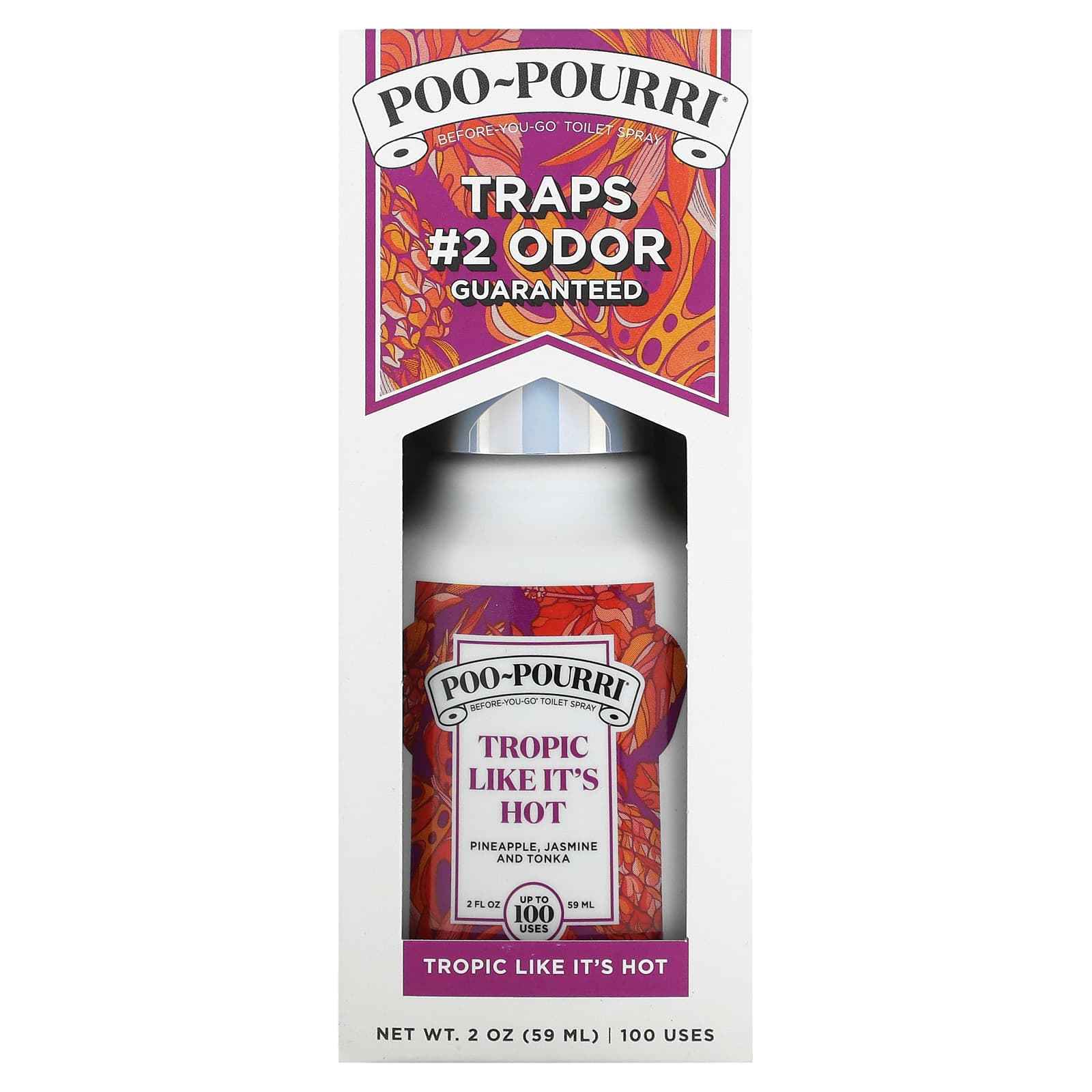Poo-Pourri, Before-You-Go® Toilet Sprays, Tropic Like It's Hot, 2 oz ...