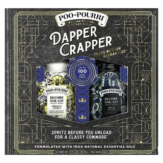 Poo-Pourri, Before-You-Go Toilet Spray, Dapper Crapper , 2 Pack, 2 fl oz (59 ml) Each