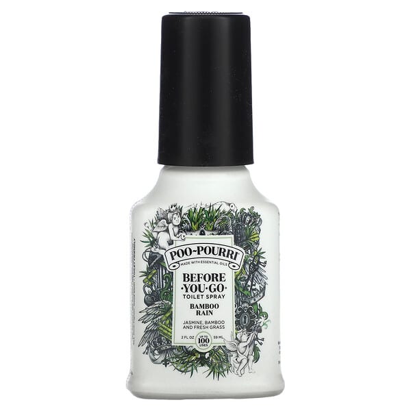 Poo-Pourri, Spray Higiênico Before-You-Go, Chuva de Bambu, 59 ml (2 oz)