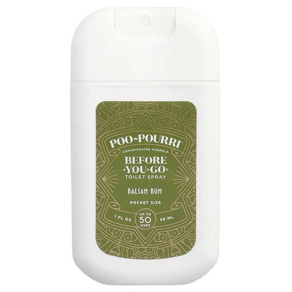 Poo-Pourri, Before-You-Go® 토일렛 스프레이, 휴대용, 발삼 범, 30ml