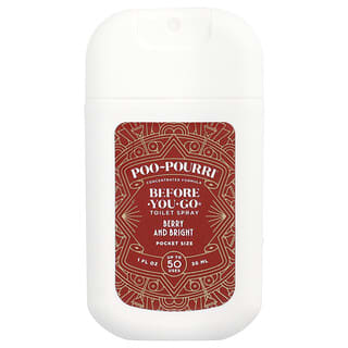 Poo-Pourri, Before-You-Go® Toilet Spray, Pocket Sprayer, Berry and Bright, 1 fl oz (30 ml)