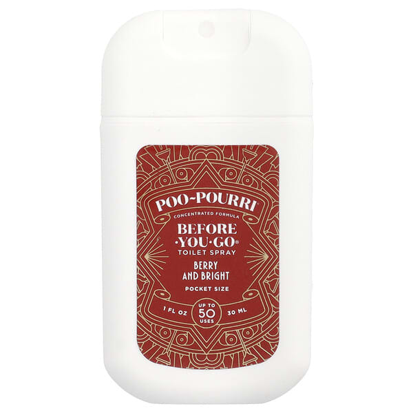 Poo-Pourri, Before-You-Go® 토일렛 스프레이, 휴대용 사이즈, 베리 앤 브라이트, 30ml