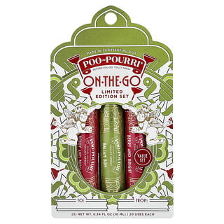 بوو - بوري‏, On-The-Go ، بخاخ المرحاض® ، إصدار محدود ، 3 عبوات ، 0.34 أونصة سائلة (10 مل)