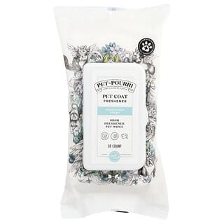 Poo-Pourri, Pet Coat Freshener, Pawsitively Fresh Wipes, 50 Count