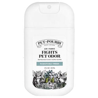 Poo-Pourri, Pet-Pourri™, Pet Odor Freshener, Air + Fabric, Pawsitively Fresh, 1 fl oz (30 ml)