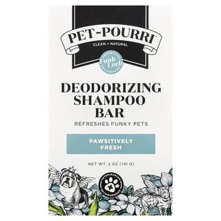 Poo-Pourri, Pet-Pourri™, Deodorizing Shampoo Bar, Pawsitively Fresh, 5 oz (141 g)