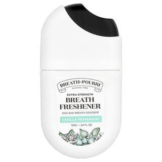 Poo-Pourri, Breath-Pourri™, Breath Freshener, Extra Strength, Vanilla Peppermint, 0.34 fl oz (10 ml)