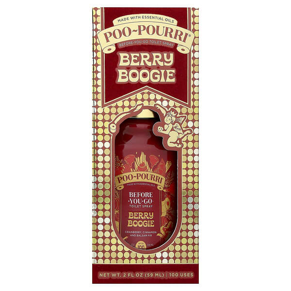Poo-Pourri, Before-You-Go® 토일렛 스프레이, 베리 부기, 59ml