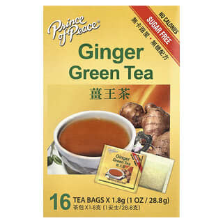 برينس أوف بيس‏, شاي الزنجبيل الأخضر ، 16 كيس شاي ، 1 أونصة (28.8 جم)  