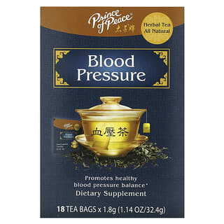 Prince of Peace, Herbal Tea, Blood Pressure, 18 Tea Bags, 1.14 oz (32.4 g)