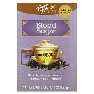 Prince of Peace, Herbal Tea, Blood Sugar, 18 Tea Bags, 1.14 oz (32.4 g)