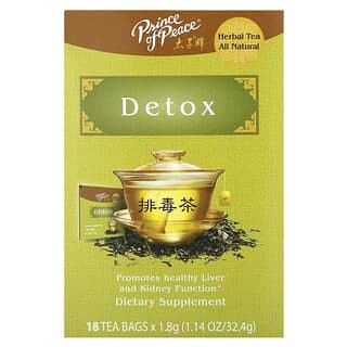 Prince of Peace, Herbal Tea, для детоксикации, 18 чайных пакетиков, 32,4 г (1,14 унции)