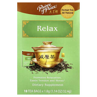 Prince of Peace, Herbal Tea, Relax, 18 Tea Bags, 1.14 oz (32.4 g)