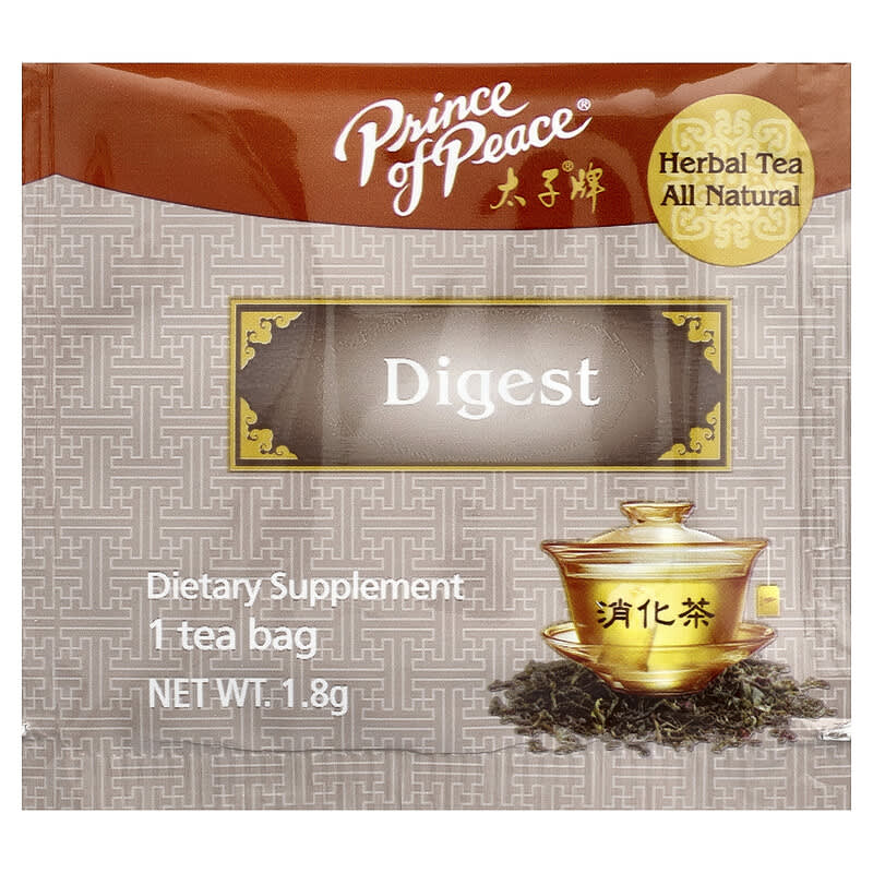 ハーブティー、 Digest、ティーバッグ18袋、32.4g（1.14オンス）