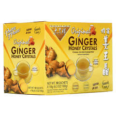 Prince of Peace, Ginger Honey Crystals, Original, Caffeine Free, 10 Sachets, 18 g Each