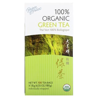 Prince of Peace, Chá Verde 100% Orgânico, 100 Saquinhos de Chá, 6,35 g (180 oz)