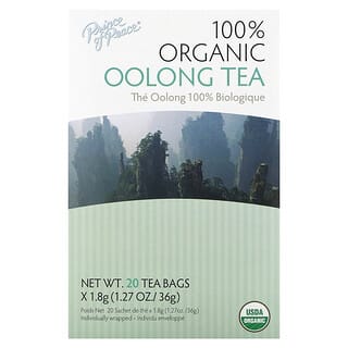 Prince of Peace, 100% Organic Oolong Tea, 20 Tea Bags, 1.27 oz (36 g)