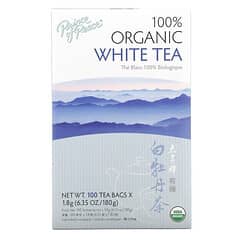 Prince of Peace, повністю органічний білий чай, 100 чайних пакетиків, 180 г (6,35 унції)