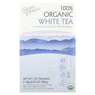 Prince of Peace, Chá Branco 100% Orgânico, 100 Saquinhos de Chá, 180 g (6,35 oz)