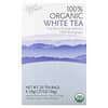 شاي أبيض عضوي 100٪ ، 20 كيس شاي ، 1.27 أونصة (36 جم)