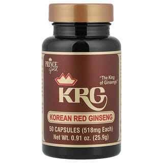 Prince of Peace, Prince Gold®, Korean Red Ginseng, 518 mg, 50 Capsules