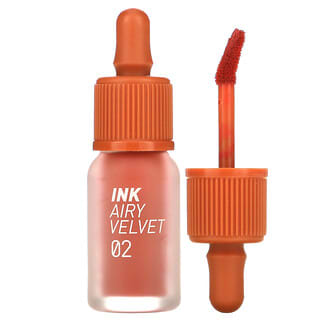Peripera, Ink Airy Velvet Lip Tint, 02 Selfie Orange Brown, 4 g (0,14 oz.)