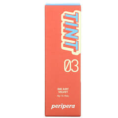 Peripera, Tinta Airy Velvet Lip Tint, 03 Cartoon Coral, 4 g (0,14 oz)