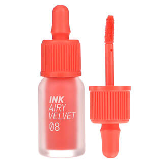 Peripera, Ink Airy Velvet Lip Tint, 08 Pretty Orange Pink, 4 g (0,14 oz)