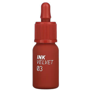 Peripera, Ink 天鵝絨唇彩，03 Red Only，0.14 盎司（4 克）