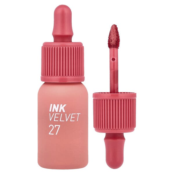 Peripera, 잉크 벨벳 립 틴트, 27 스트로베리 누드, 4g(0.14oz)