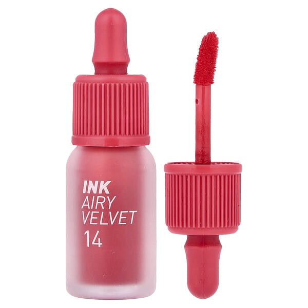 Peripera, 잉크 에어리 벨벳 틴트, 14 로지 핑크, 4g(0.14oz)
