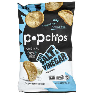 Popchips, Original, Sea Salt & Vinegar, Meersalz und Essig, 142 g (5 oz.)