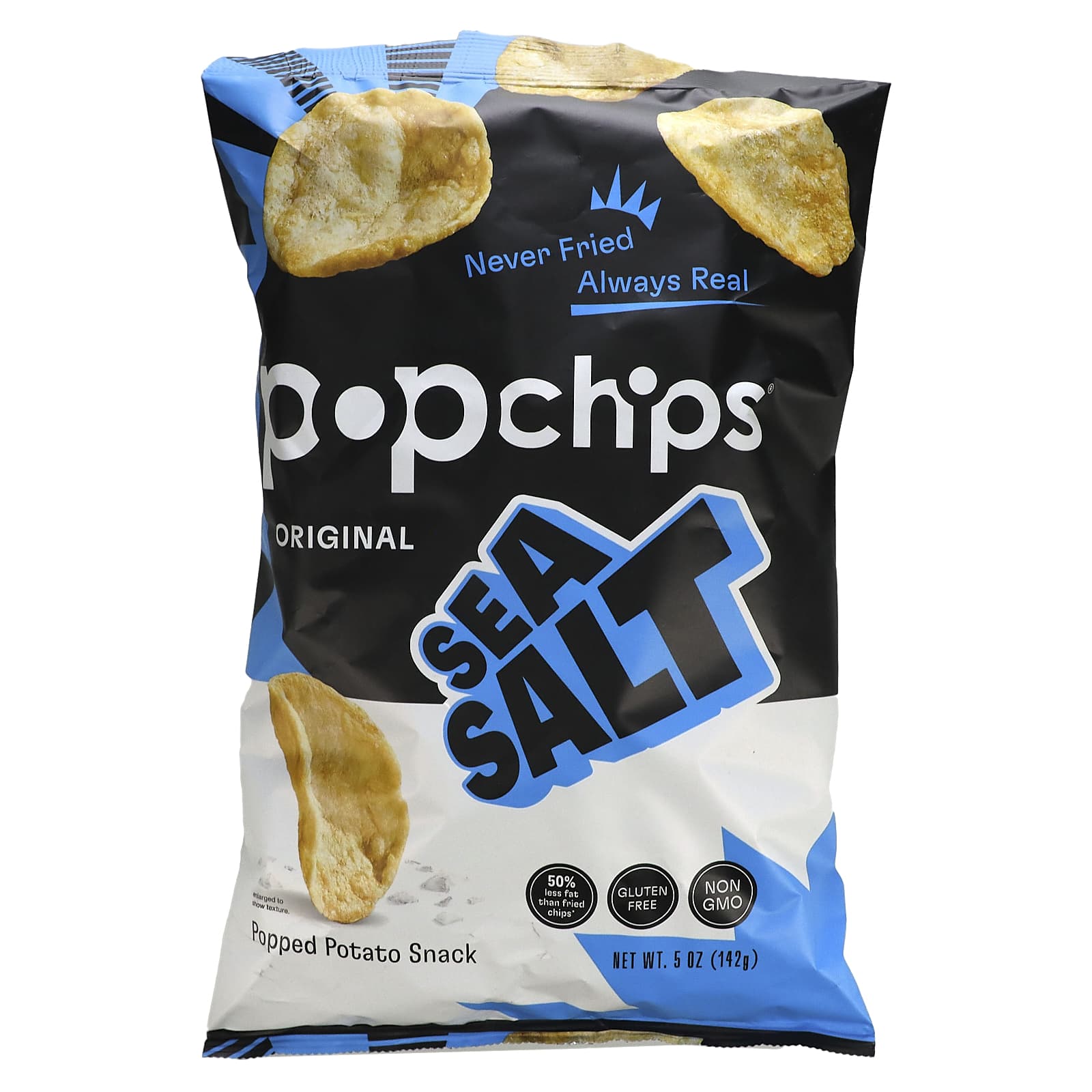 Overbevisende Gå til kredsløbet I modsætning til Popchips, Popped Potato Chips, Original, Sea Salt, 5 oz (142 g)
