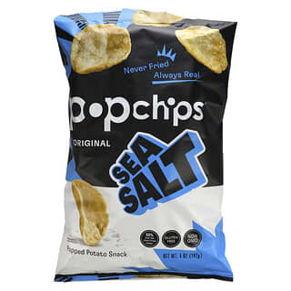 Popchips, 馬鈴薯片，海盐，5盎司（142克）